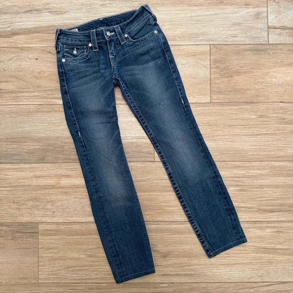 True Religion Julie Crystal Pave Jeans Size 25